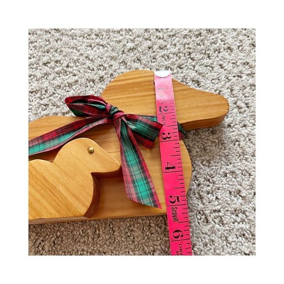 Hand Carved Duck Wall Plaque Wooden Folk Art Country Decor Mom Dad Baby 80s 90s - Picture 8 of 8